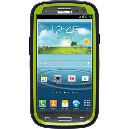 เคส Samsung Galaxy S3 Defender Series-Punked Glow Green-Lake Blue เคสกันกระแทกเหน็บเข็มขัด ปกป้องสูงสุดของแท้ 100% อันดับ 1 จาก USA By Gadget Friends 